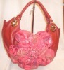 new style ladies flower pu handbag