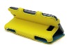 newest 2 folded stand leather case for SAMSUNG I9220 cell phone,pc