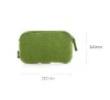 newest green soft and comfortable felt cosmetic bag
