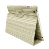 newest wood grain leather case for ipad 2