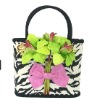 nice handbag with flower