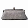 nobel silver mosaic crystal evening bag