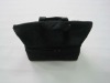 noble black double zipper aluminum screen handbag