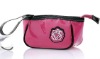 noble fashion hyaline lady purse pu cosmetic bag