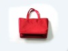 noble fashion lady red handbag plain bag