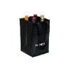 non-woven-pp woven-Nylon foldable Multi Zipper 1-2-4-6 wine and beer Bottle handle cooler carrier bag