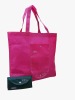 nonwoven handled folding shopping bag with snap