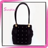 nubuck and PU leather latest design ladies handbag