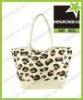 occident pattern leopard printed beach bag