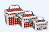 orange MDF cosmetic case also as jewelry gift box