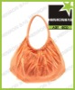 orange cotton canvas tote bag