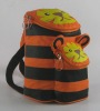 orange targer pattern cute trendy kids backpack