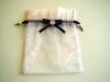 organza bag with dark webbing