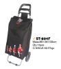 outdoor easy folding shopping trolley bag with/without chair