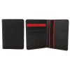 passport holder with black and red color