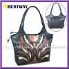 patched leather bags women