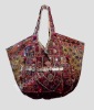 patchwork bags with tassels & coins decoration