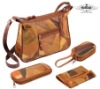 patchwork leather bag set