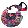 patchwork with hand printing  bag b192