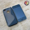 pc&tpu skidproof mobile phone case for iphone 4(CDMA)