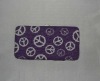 peace sign lady frame clutch  wallet