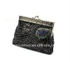 peacock fashion metal clutch bag 027