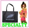 peacock feather pattern cheap promotion cotton bags