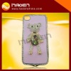 pendy bear leather hard cover case for iphone 4g