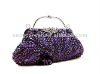 pewter ladies clutch crystal clutch bag 027