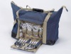 picnic backpack for 4 persons with full set of dinnerware
