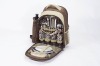 picnic backpack with full dinner set for 2/4 persons