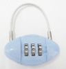 pill-shaped luggage lock