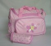 pink 100% cotton cute baby bag organizer