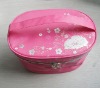 pink 300D cosmetic box with handle