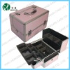 pink aluminum cosmetic case,beauty case