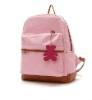 pink canvas lovely fashion casual girl school bags