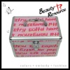 pink color aluminum cosmetic case