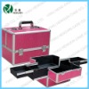 pink cosmetic case,aluminum makeup case