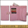 pink fahsion girls' ostrich wallet
