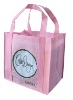 pink heavy duty shopping bag