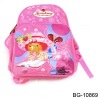 pink kids cartoon school backpack bag