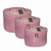 pink microfiber professional cosmetic bag train case