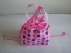 pink non-woven bag for shopping & promotion bag