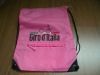 pink non woven drawstring bag