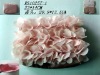 pink pouch with chiffon flowers