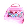 pink pvc handbag