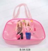 pink pvc shopping bag