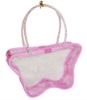 pink pvc sweet mini-handle bag
