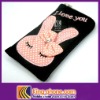 pink rabbit cloth bag for iphone