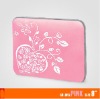 pink silk printing neoprene laptop case